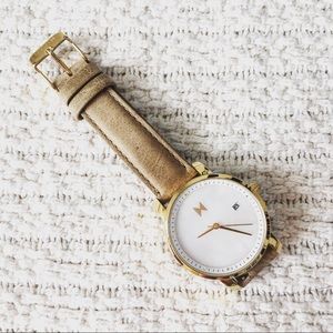 MVMT Signature Pearl Face Gold Watch 38MM